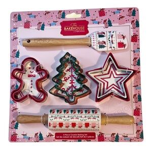 Dachshund Holiday Cookie Baking Set – 5 Piece Christmas Kit